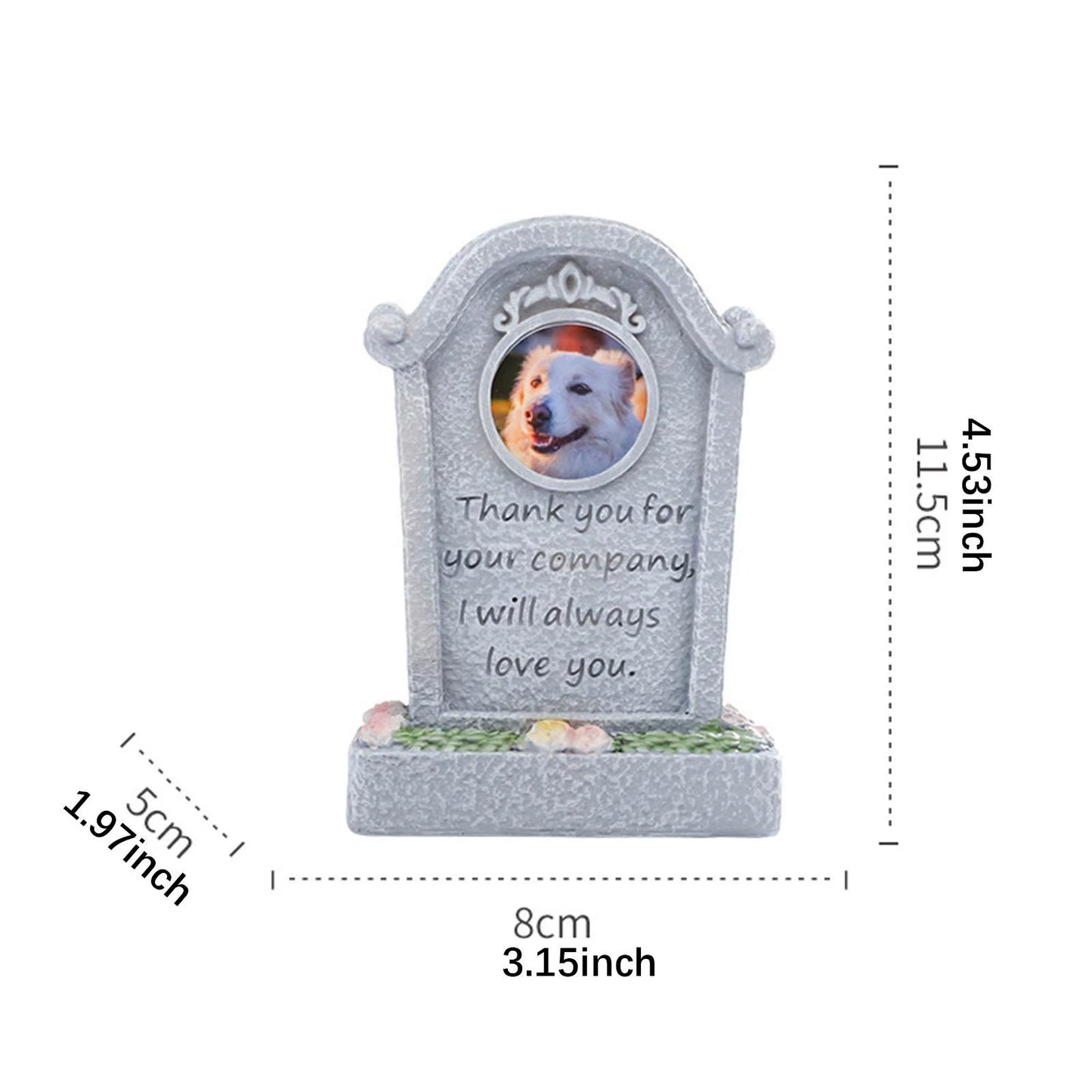 Memorial Monument for Pet Pet Grave Marker Weatherproof Cat Memorial Headstone Garden Headstone for Lawn Outdoors Yard Porch