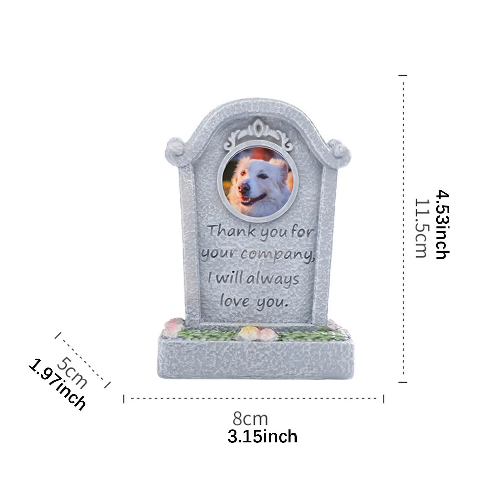 Memorial Monument for Pet Pet Grave Marker Weatherproof Cat Memorial Headstone Garden Headstone for Lawn Outdoors Yard Porch