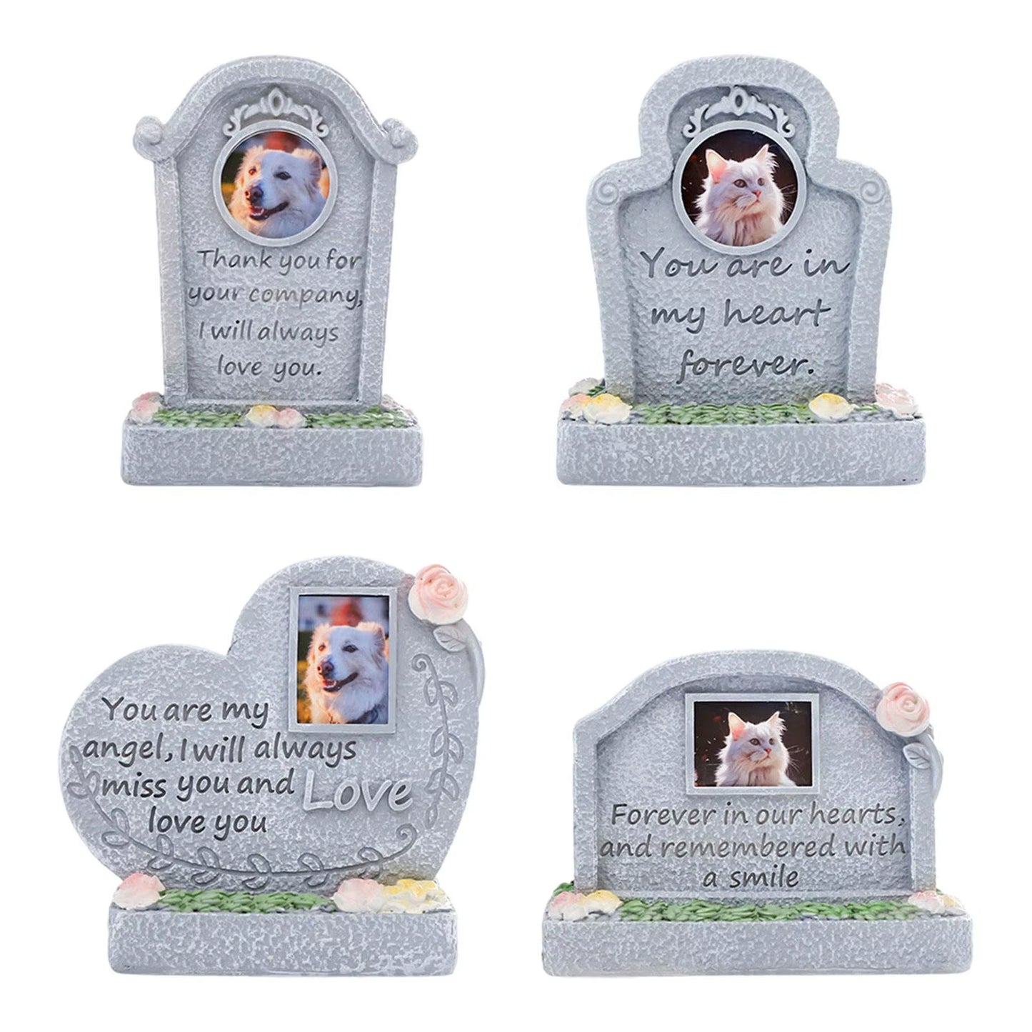 Memorial Monument for Pet Pet Grave Marker Weatherproof Cat Memorial Headstone Garden Headstone for Lawn Outdoors Yard Porch