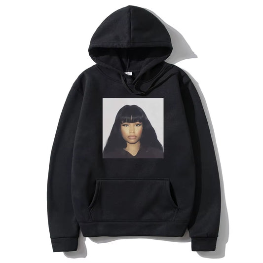 Rapper Nicki Minaj Graphic Hoodie Men'S Hip Hop Fashion Casual Fleece Tracksuit Unisex Vintage Hoodies Male Oversized Streetwear