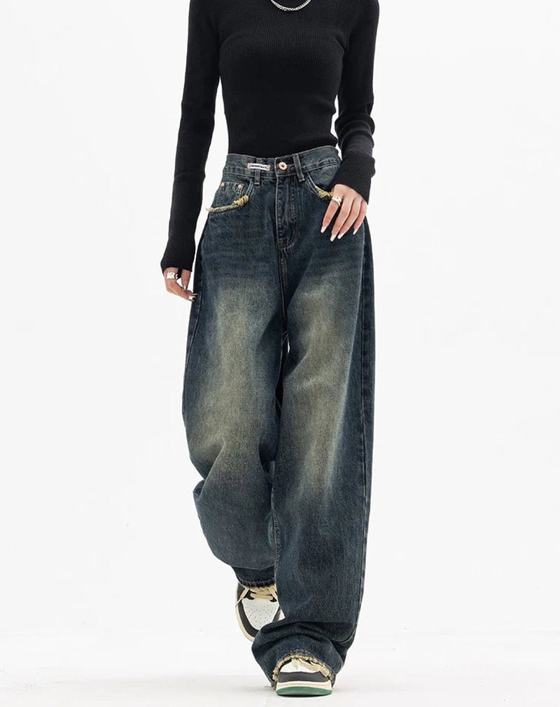 THE COLOSSAL DARK WASH JEANS